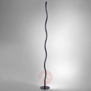 Lampa stojąca LED Wave w kolorze czarnym
