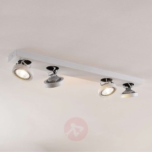 Lampa sufitowa LED Negan biała, 4-punktowa