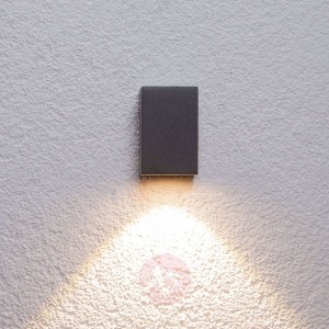 Grafitowo-szara lampa ścienna zewnętrzna LED Tavi