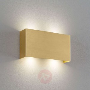 Lucande Maja lampa ścienna, mosiądz matowy, 22 cm