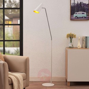 Lucande Wibke lampa podłogowa w kolorze białym