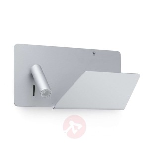 Kompaktowa lampa ścienna LED Suau z ładowarką USB