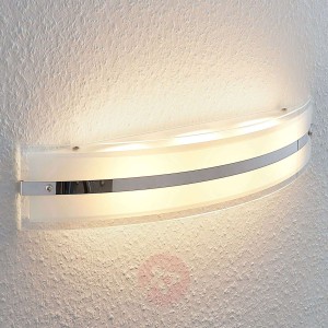 Kinkiet LED Zinka ze szkła, 50,5 cm