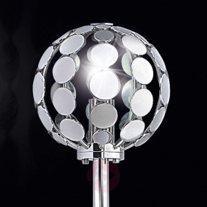 Wysoka lampa ścienna SFERA z przezrocz. akcentem