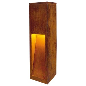 Lampa na cokół o wysokiej jakości RUSTY SLOT 50