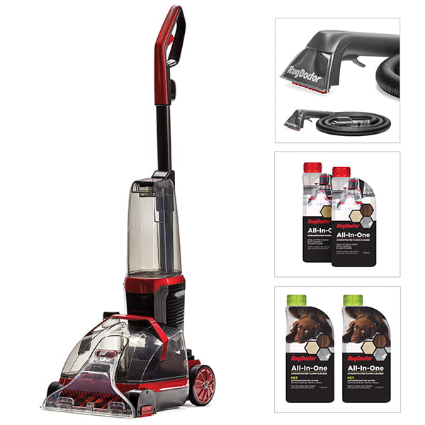 Rug Doctor Flexclean All in One Carpet and Hardfloor Cleaner with Upholstery Kit and 4L Solution Kit