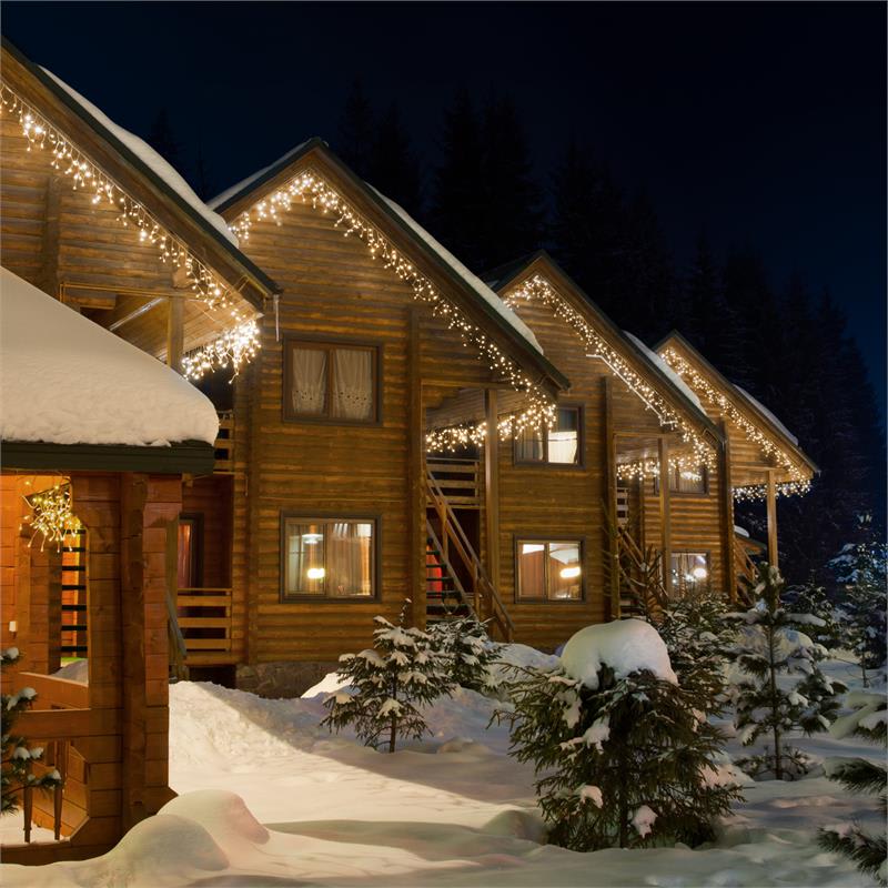 Blumfeldt Icicle-320-WW LED vianočné osvetlenie, cencúle, 16m, 320 LED svetielok, teplá biela farba