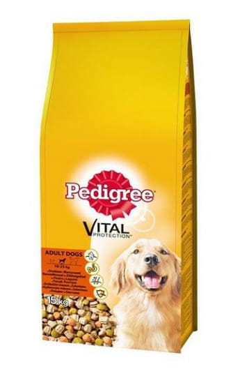 Pedigree Adult Drób, warzywa 15 kg