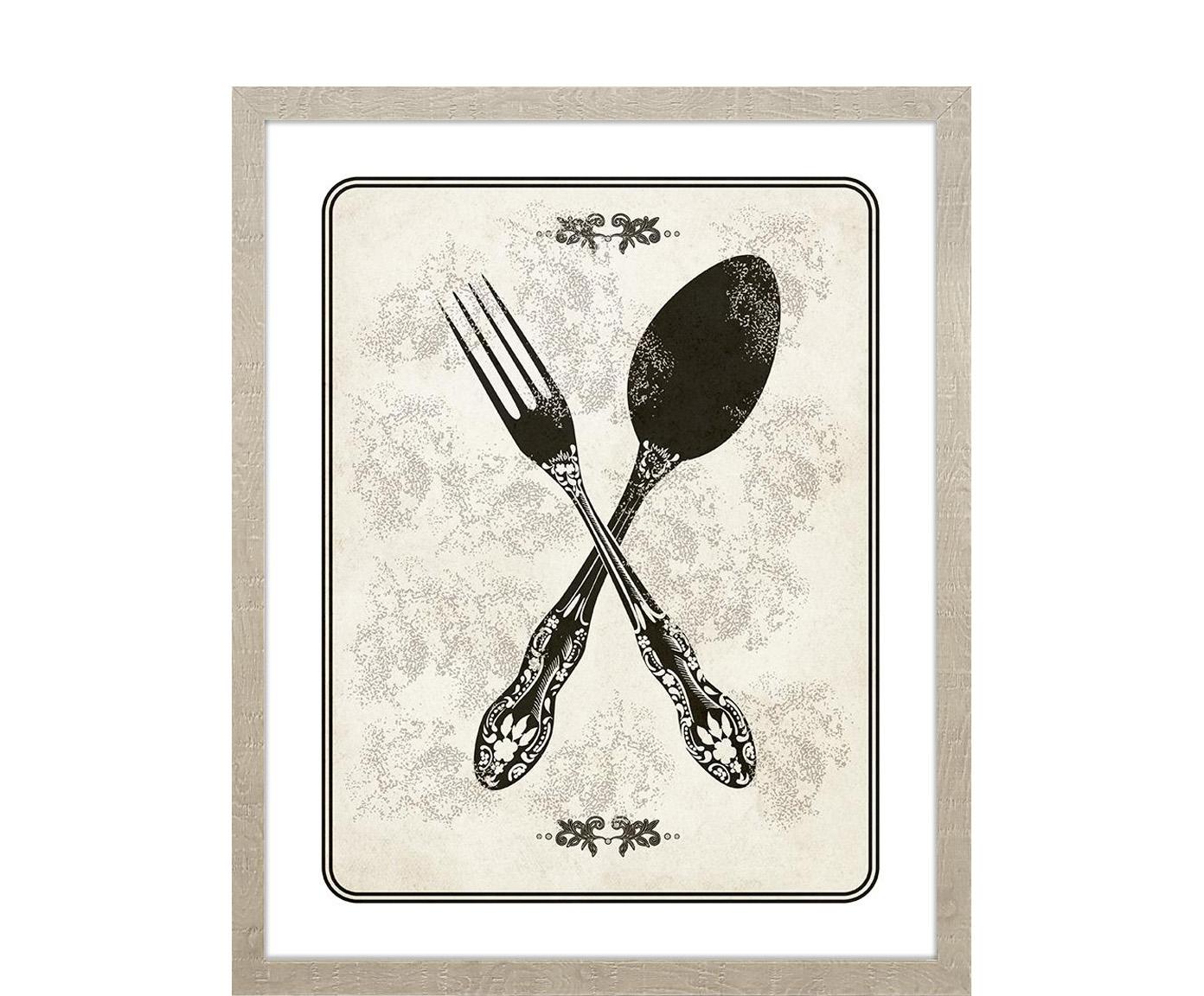 Dekoracja ścienna „Rustic dining room No°1”, 43 x 53 x 3 cm
