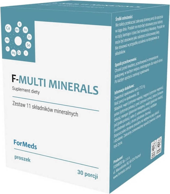 F-Multi Minerals 11 składników mineralnych 30 porcji 212,4g ForMeds