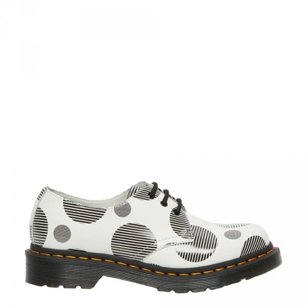 Półbuty Dr. Martens 1461 POLKA DOT White Smooth 26877101
